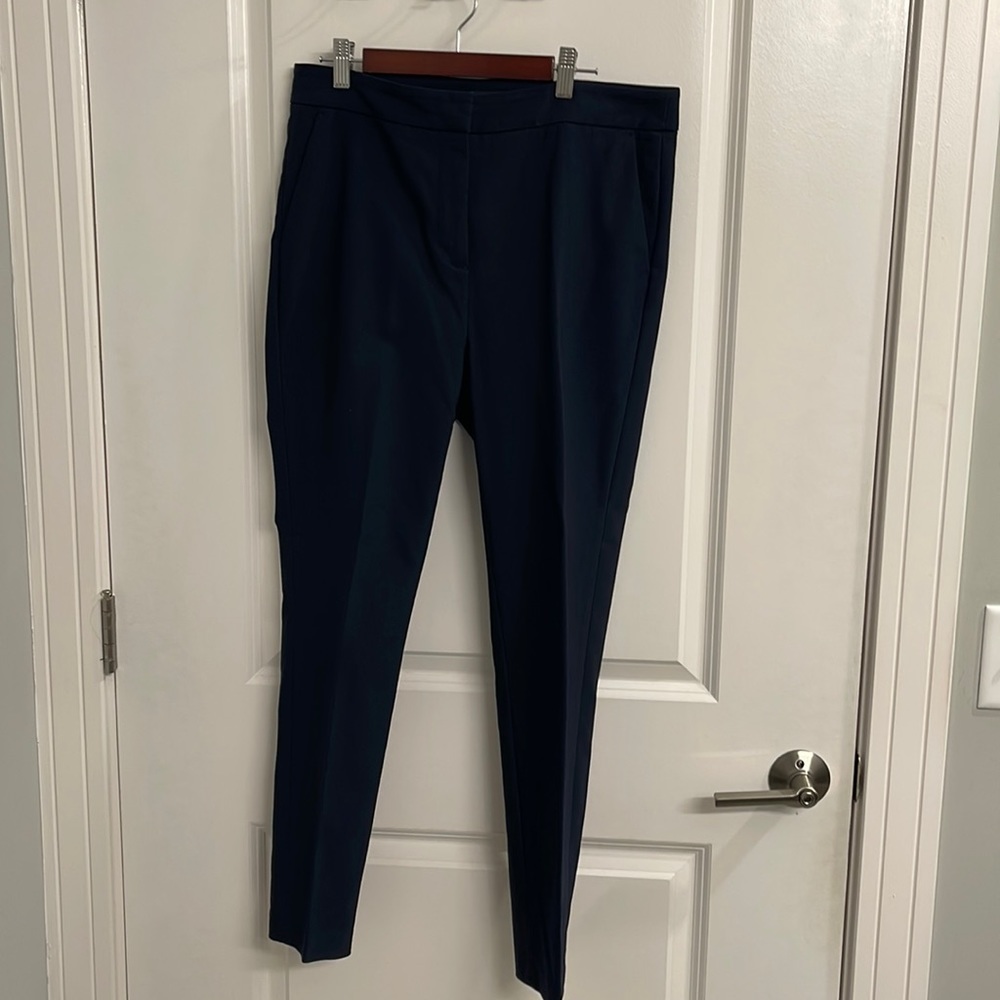 Zara navy cropped ankle pants